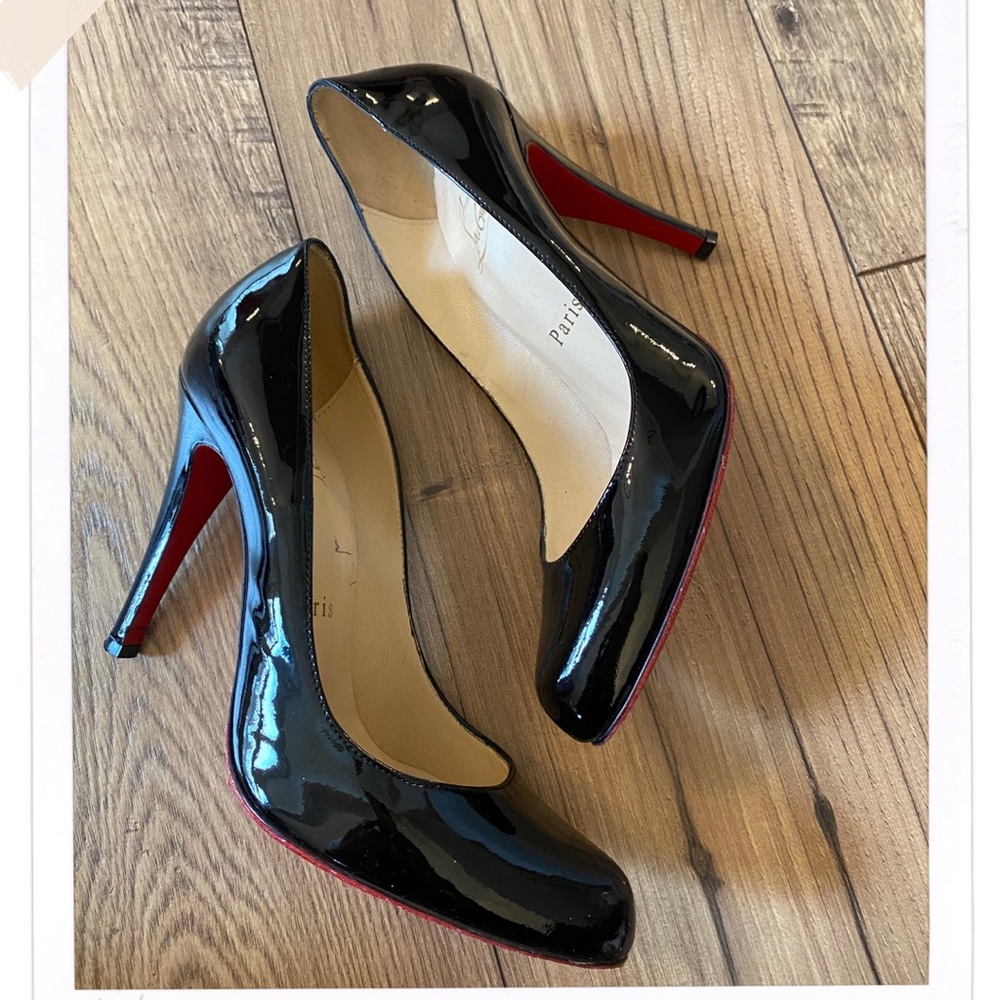 Christian Louboutin patent pumps